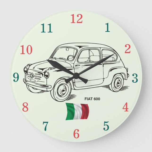 Grande Horloge Ronde Fiat 600 Wall Clock (Recto)
