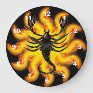Grande Horloge Ronde Fiery Scorpio