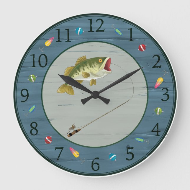 Grande Horloge Ronde Fishing Clock (Recto)