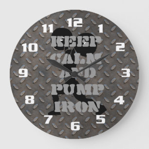GRANDE HORLOGE RONDE FITNESS GYM ET WORKOUT MOTIVÉ