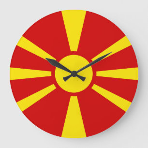 Grande Horloge Ronde Flag de Macedonia