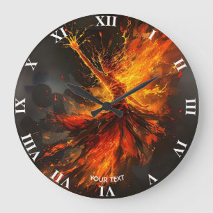 Grande Horloge Ronde Flamenco Imaginaire Cute Grand Flames