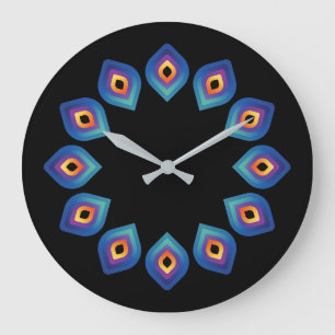 Grande Horloge Ronde Flamme de Paon (Cycle)