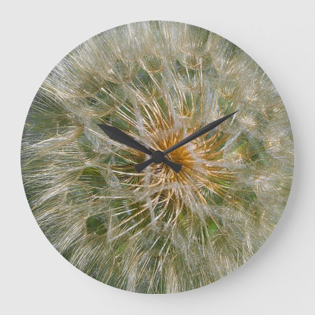 Grande Horloge Ronde Fleur Dandelion (Recto)