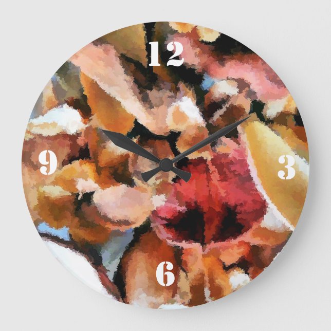 GRANDE HORLOGE RONDE FLEURS (Recto)