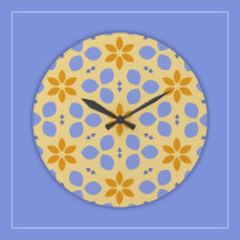 Fleurs botaniques jaunes et bleues sur Fille Flora