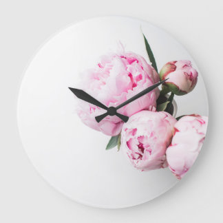 Grande Horloge Ronde Floral Blush