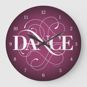 Grande Horloge Ronde Flourish de danse