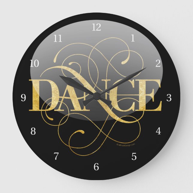 Grande Horloge Ronde Flourish de danse (Recto)
