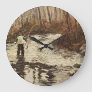 Grande Horloge Ronde Fly Fishing Round Clock