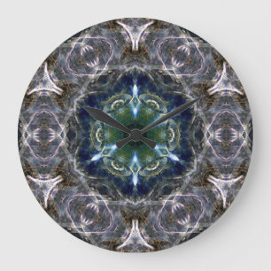 Grande Horloge Ronde Folk Mandala