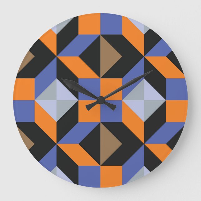 Grande Horloge Ronde Fond d'écran de conception créative Abstrait (Recto)