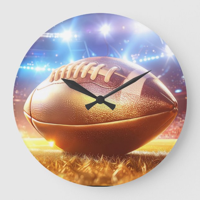 Grande Horloge Ronde Football américain (Recto)