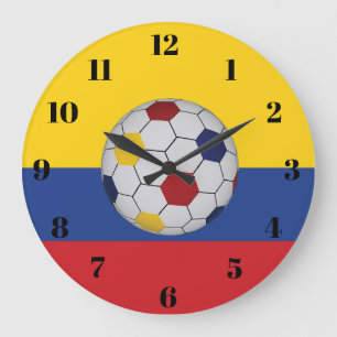 Grande Horloge Ronde Football Colombien