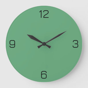 Grande Horloge Ronde Forest Green 5FA777 Couleur - Option pour ajouter