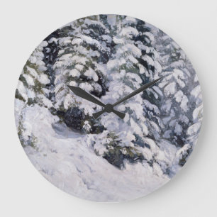 Grande Horloge Ronde Forêt d'hiver   Aleksander Borisov