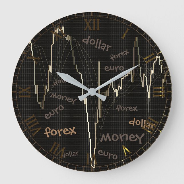 Grande Horloge Ronde Forex, money, euro, dollar (Recto)