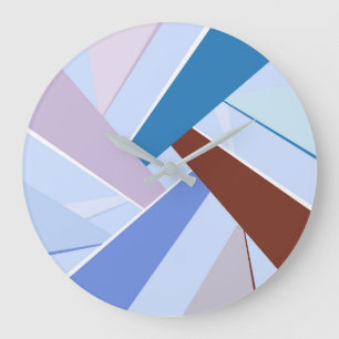 Grande Horloge Ronde Forme géométrique Abstraite 3