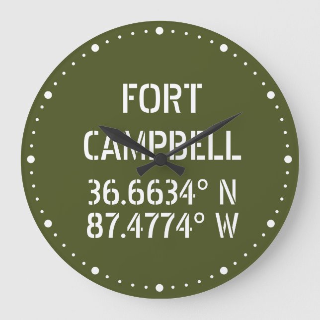 Grande Horloge Ronde Fort Campbell Latitude Longitude  (Recto)