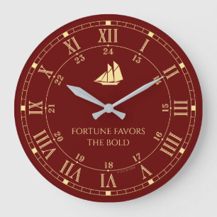 Grande Horloge Ronde Fortune Privilégie L'Horloge Mur Acrylique Gras