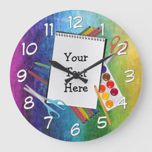 Grande Horloge Ronde Fournitures d'artisanat d'art personnalisées horlo