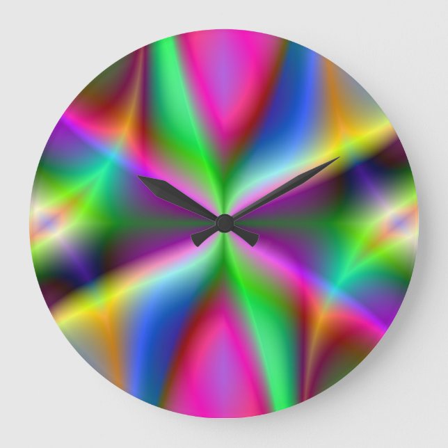 Grande Horloge Ronde Fractal Hourglass Art (Recto)
