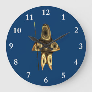 Grande Horloge Ronde Fractal Inuit Hunter