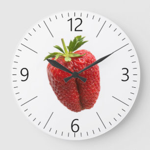 Grande Horloge Ronde Fraise