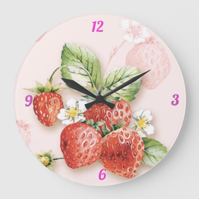 Grande Horloge Ronde Fraise (Recto)
