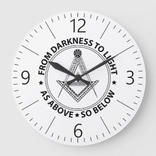 Grande Horloge Ronde Freemasonry symbol