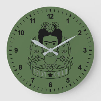 Grande Horloge Ronde Frida Kahlo | Héroïne