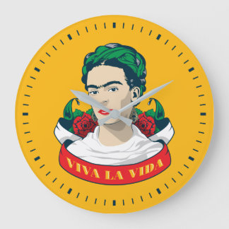 Grande Horloge Ronde Frida Kahlo| Viva la Vida