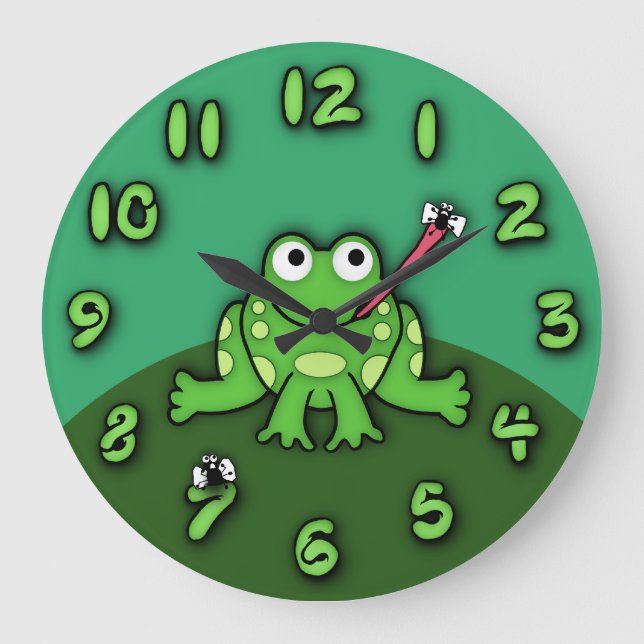 Grande Horloge Ronde Frog Clock (Recto)