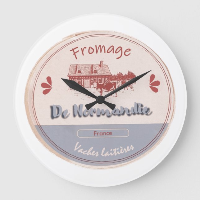 Grande Horloge Ronde Fromage de normandie (Recto)