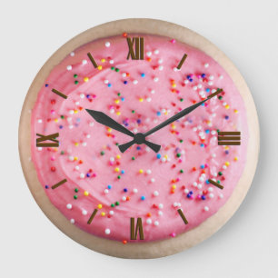 Grande Horloge Ronde Frosted Sugar Cookie