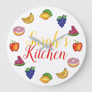 Grande Horloge Ronde Fruit citron citron citron citron citron citron po