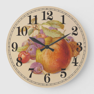 Grande Horloge Ronde Fruits vivants