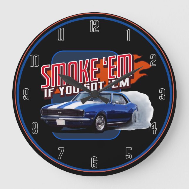 Grande Horloge Ronde Fumer Em Camaro (Recto)