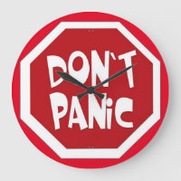 Fun Don't Panic Wall Clock !