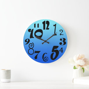 Grande Horloge Ronde Fun funky numbers