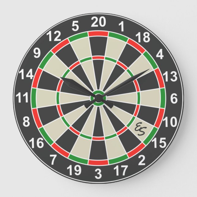 Grande Horloge Ronde Funny Dartboard (Recto)