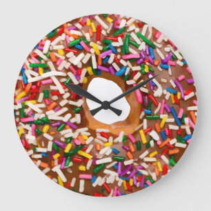 Grande Horloge Ronde Funny Doughnut Kitchen Wall Clocks