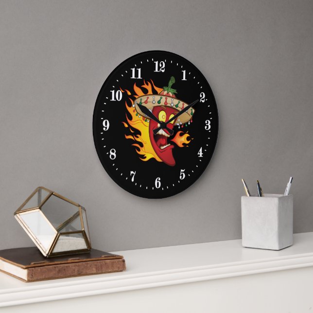 Grande Horloge Ronde Funny Mexican (Bureau)