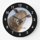 Funny Sheep custom large clock