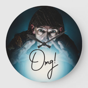 Grande Horloge Ronde Funny Wall Clock