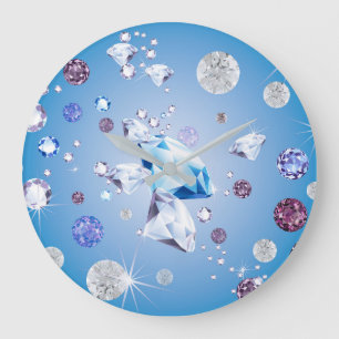 Grande Horloge Ronde Galaxie de diamant 4