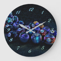 Galaxy Sparkle Billiard Round Wall Clock