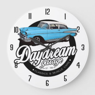 Grande Horloge Ronde Garage de rêverie
