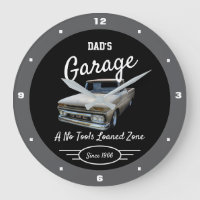 Garage papa ou n'importe quel nom Camion GMC Gris 