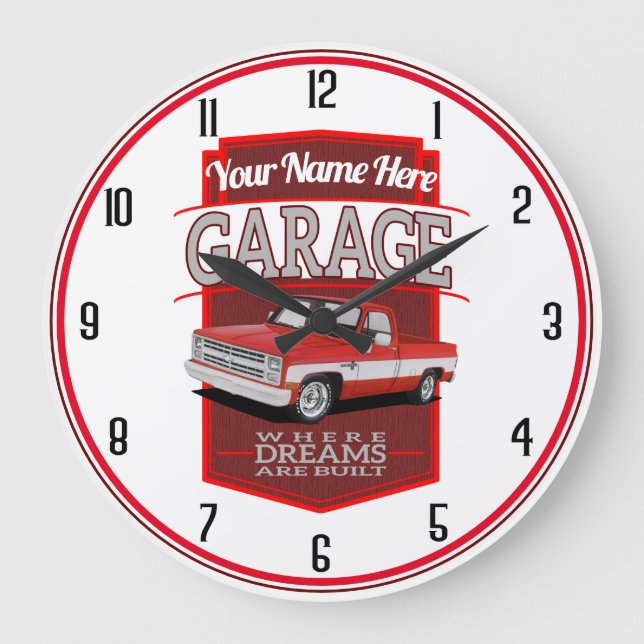 Grande Horloge Ronde Garage Red C10 (Recto)